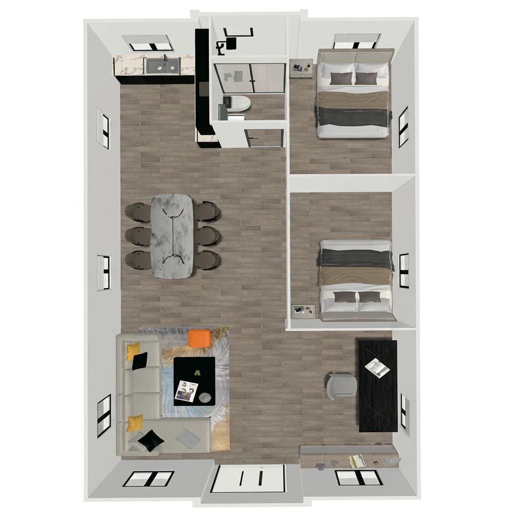 40FT Floor Plan 2